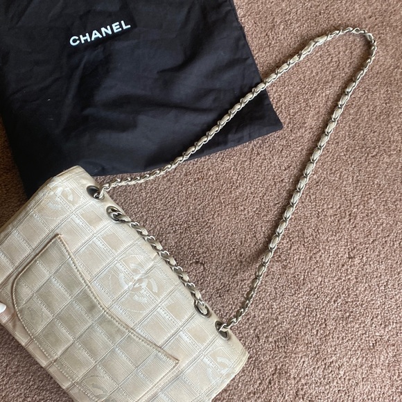❌ SOLD | Chanel Classic Flap Bag Authentic Travel Line - Beige - Picture 12 of 13